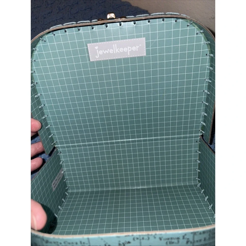 Jewellkeeper World Map Paperboard Nesting Suitcase Storage Boxes Set of 3 - Picture 8 of 9